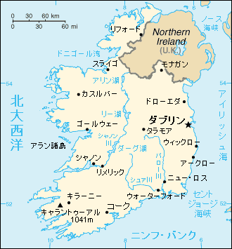 アイルランド地図