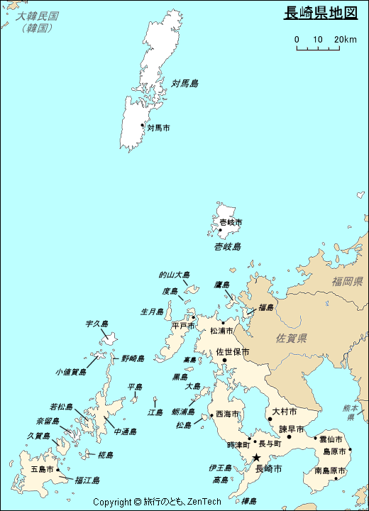 長崎県地図