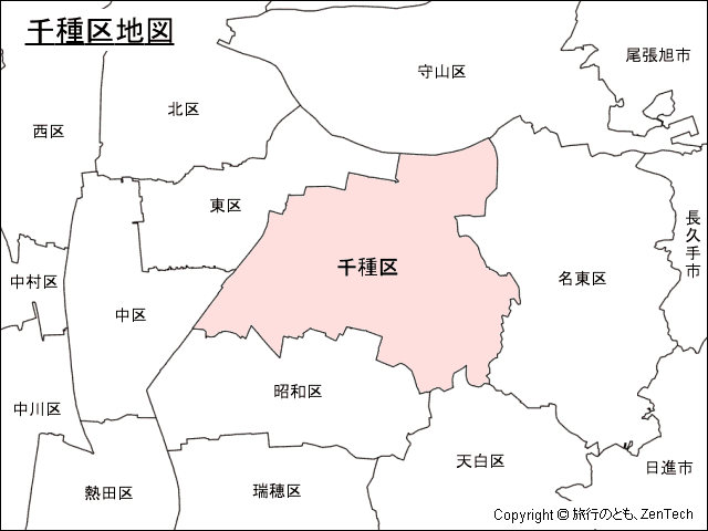 名古屋市千種区地図