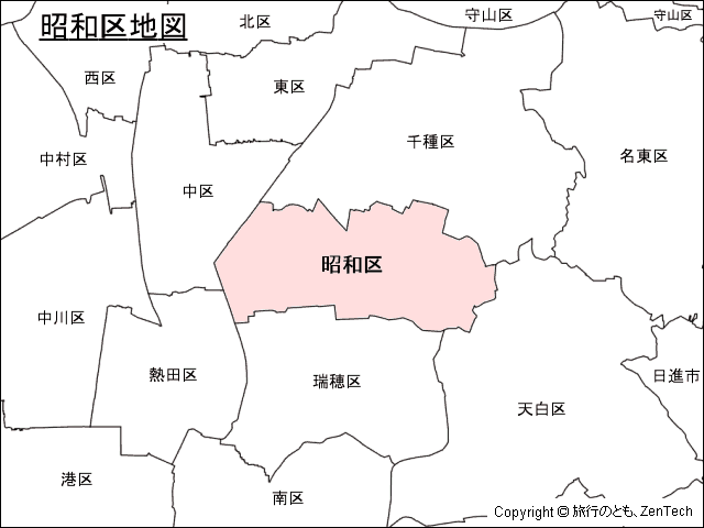 名古屋市昭和区地図