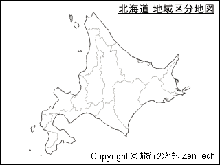 北海道 地域区分地図