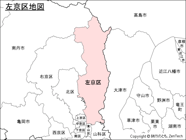 京都市左京区地図