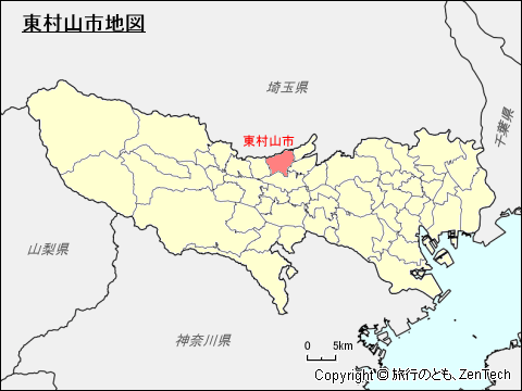 東京都東村山市地図