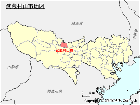 東京都武蔵村山市地図