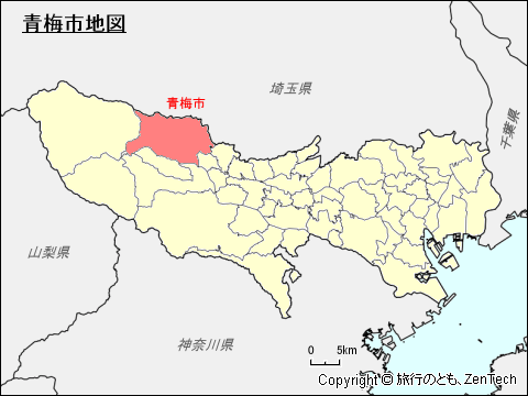 東京都青梅市地図