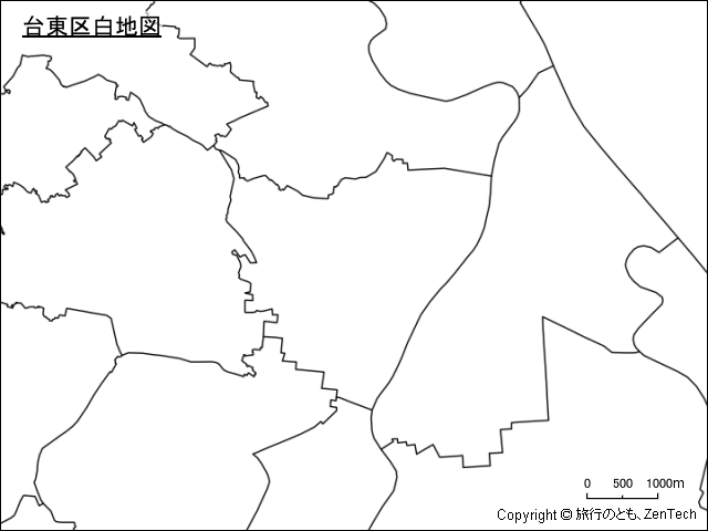 台東区白地図