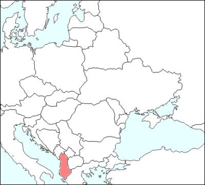 東ヨーロッパにおけるアルバニアの位置
