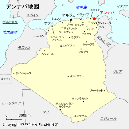 アンナバ地図