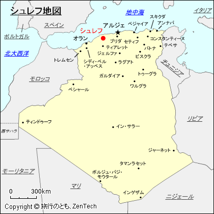シュレフ地図