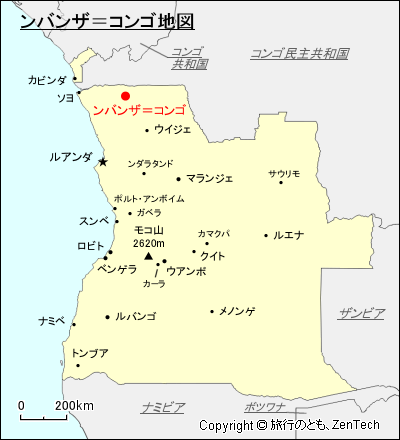ンバンザ＝コンゴ地図