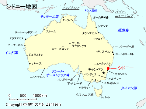 シドニー地図