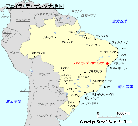 フェイラ・デ・サンタナ地図