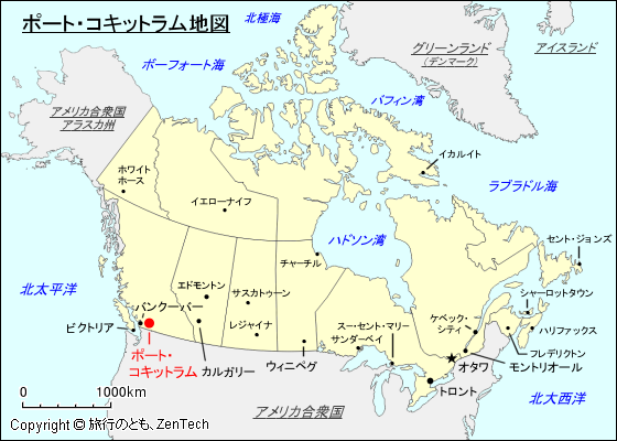 ポート・コキットラム地図