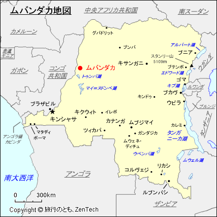 ムバンダカ地図