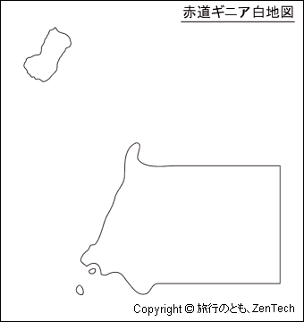 赤道ギニア白地図