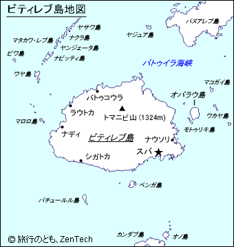 ビチレブ島地図