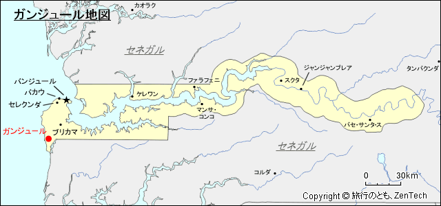 ガンジュール地図