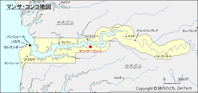 マンサ・コンコ地図