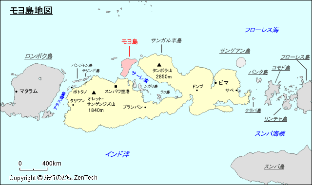 モヨ島地図