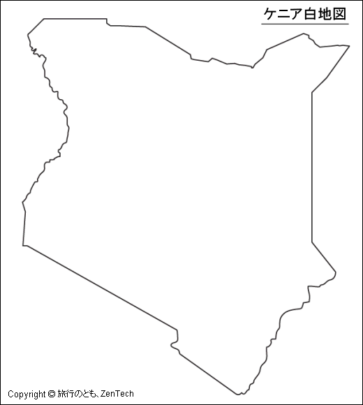 ケニア白地図