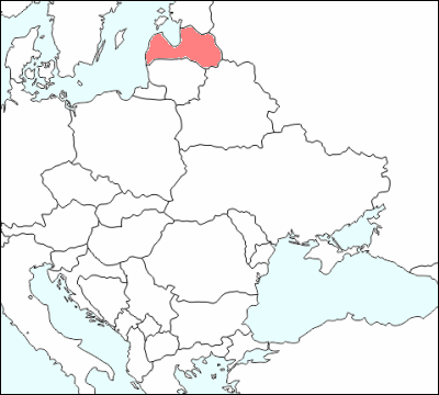 東ヨーロッパにおけるラトビアの位置