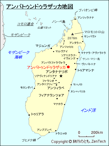 アンバトゥンドゥラザッカ地図