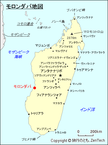 モロンダバ地図