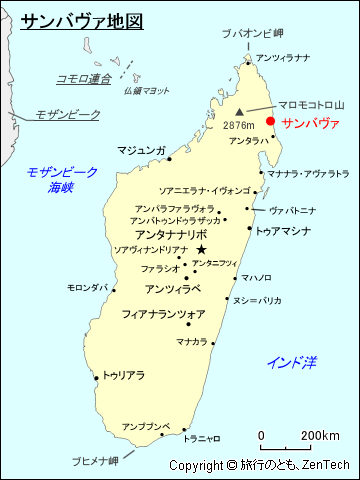 サンバヴァ地図