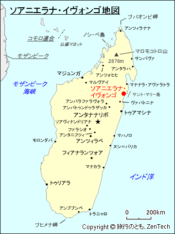 ソアニエラナ・イヴォンゴ地図