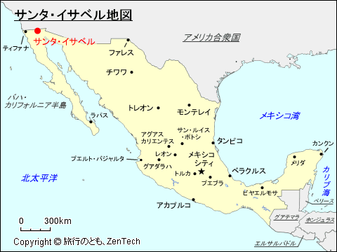 サンタ・イサベル地図