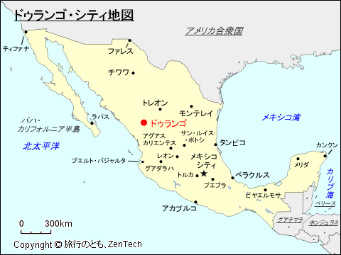 ドゥランゴ・シティ地図