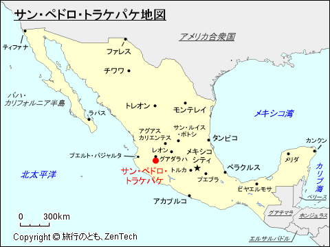 サン・ペドロ・トラケパケ地図