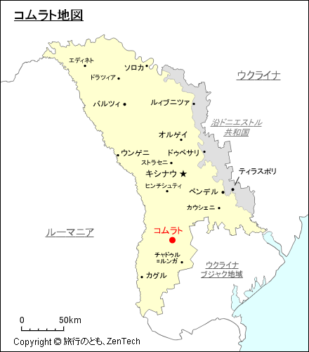 コムラト地図