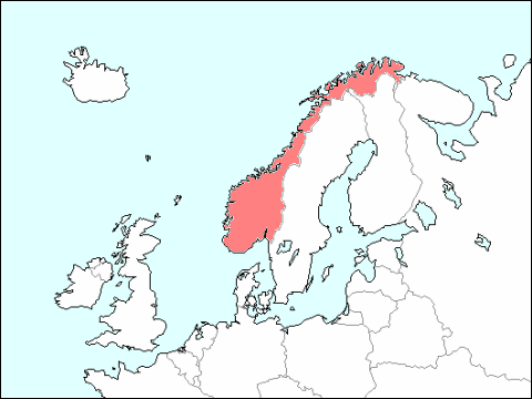 北ヨーロッパにおけるノルウェーの位置