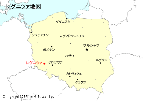 ポーランドにおけるレグニツァ地図