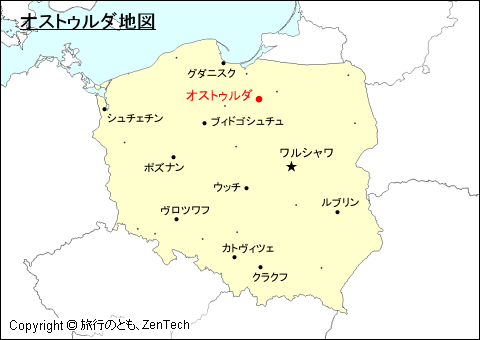 ポーランドにおけるオストゥルダ地図