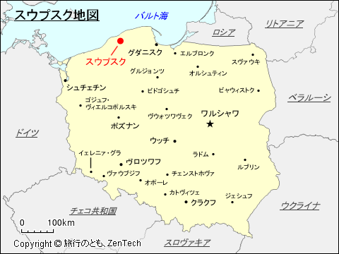 スウプスク地図