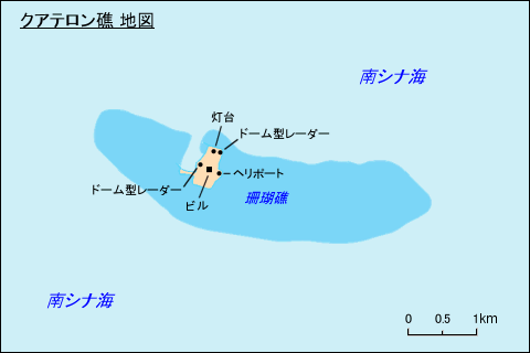 クアテロン礁地図 クアテロン礁地図