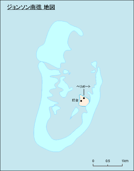 ジョンソン南礁地図