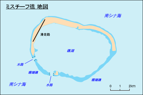 ミスチーフ礁地図