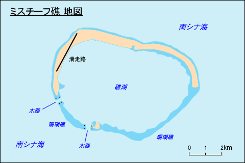 ミスチーフ礁地図 ミスチーフ礁地図