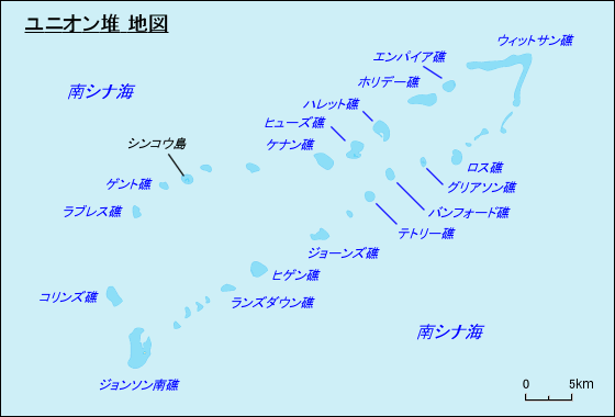 ユニオン堆地図 ユニオン堆地図