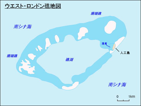 ウエスト・ロンドン礁地図