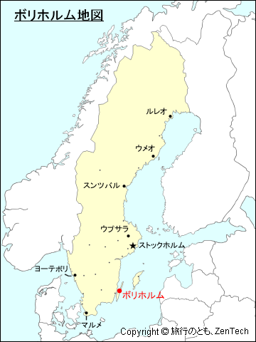 ボリホルム地図
