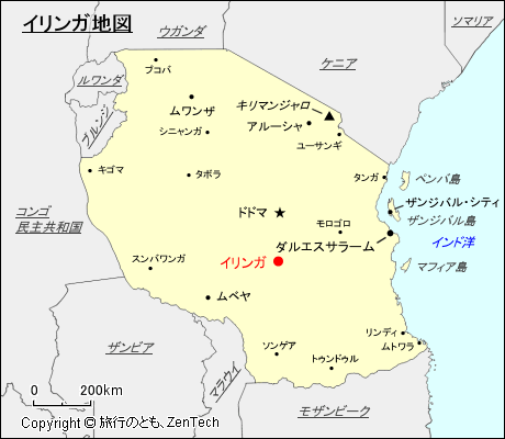 イリンガ地図