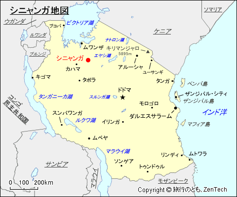 シニャンガ地図
