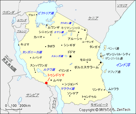 トゥンドゥマ地図