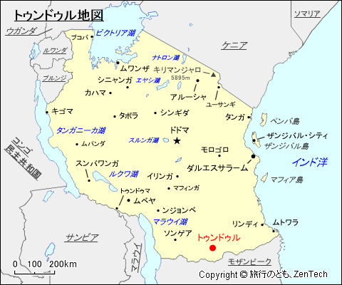 トゥンドゥル地図