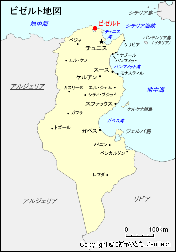 ビゼルト地図
