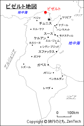 ビゼルト地図